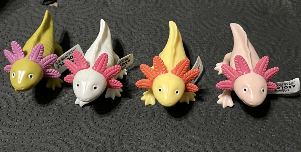 Axolotl Figurine Toys | Tina's Happy Axolotls